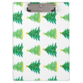 Weihnachtsbaummuster Klemmbrett (Vorderseite)