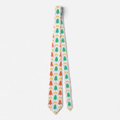 Weihnachtsbaummuster Krawatte (Vorderseite)