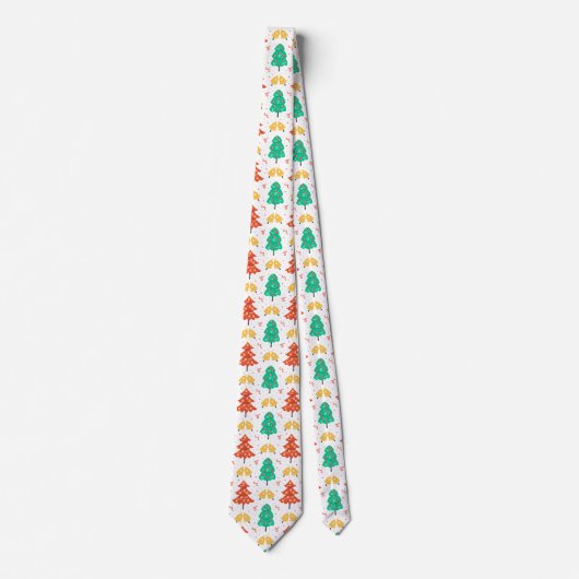 Weihnachtsbaummuster Krawatte (Vorderseite)