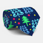 Weihnachtsbaummuster Krawatte (Gerollt)