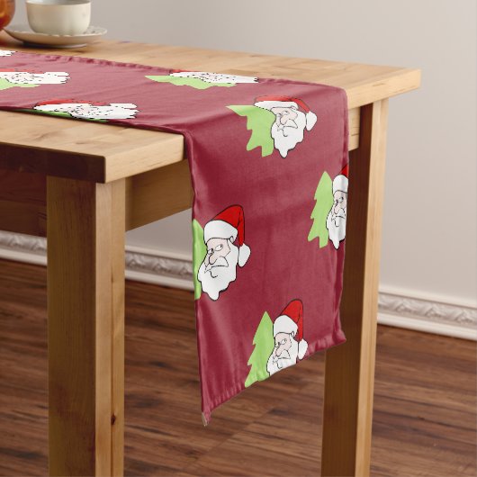 Weihnachtsbaummuster Kurzer Tischläufer (Beispiel)