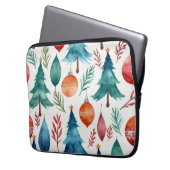Weihnachtsbaummuster Laptopschutzhülle (Vorderseite Links)