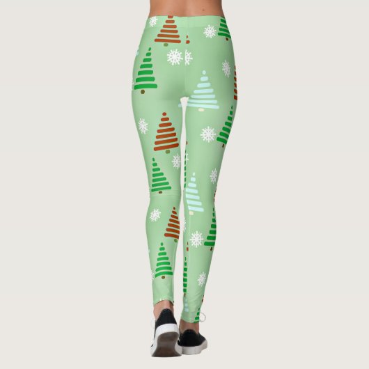 Weihnachtsbaummuster Leggings (Rückseite)