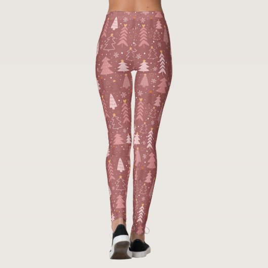 Weihnachtsbaummuster Leggings (Rückseite)