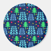 Weihnachtsbaummuster Magnet (Vorne)