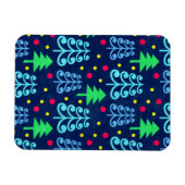 Weihnachtsbaummuster Magnet (Horizontal)