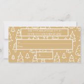 Weihnachtsbaummuster Mein benutzerdefiniertes Firm (Rückseite)