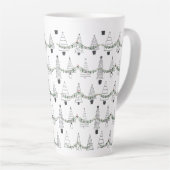 Weihnachtsbaummuster Milchtasse (Rechte Ecke)