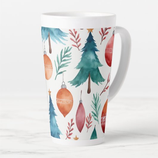 Weihnachtsbaummuster Milchtasse (Rechte Ecke)