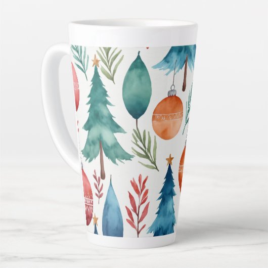 Weihnachtsbaummuster Milchtasse (Linke Ecke)