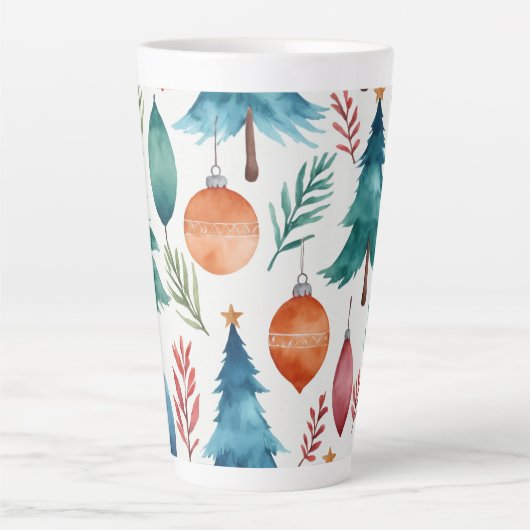 Weihnachtsbaummuster Milchtasse (Vorderseite)