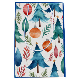 Weihnachtsbaummuster Mittlere Geschenktüte