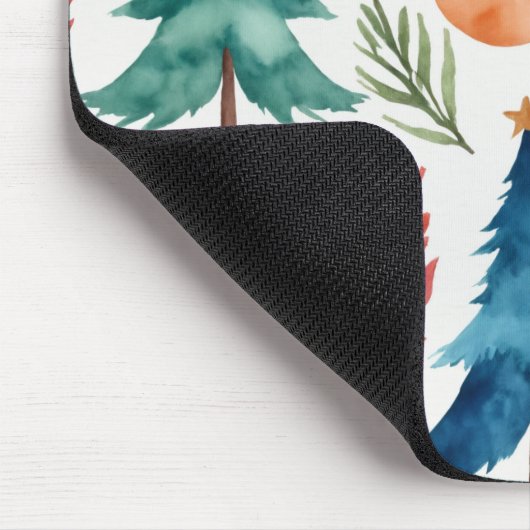 Weihnachtsbaummuster Mousepad (Ecke)