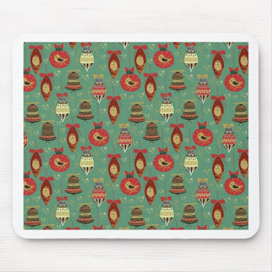 Weihnachtsbaummuster Mousepad (Vorne)