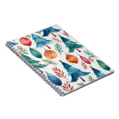 Weihnachtsbaummuster Notizblock (Rechte Seite)