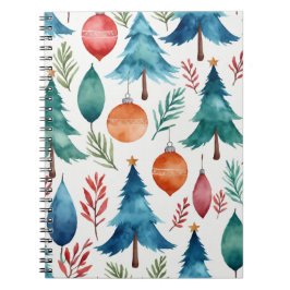 Weihnachtsbaummuster Notizblock