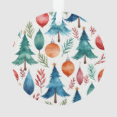 Weihnachtsbaummuster Ornament (Rückseite)