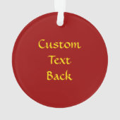 Weihnachtsbaummuster Ornament (Rückseite)