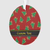 Weihnachtsbaummuster Ornament (Vorderseite)