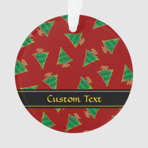 Weihnachtsbaummuster Ornament
