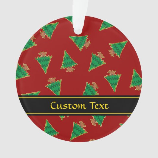 Weihnachtsbaummuster Ornament (Vorderseite)