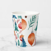 Weihnachtsbaummuster Pappbecher (Links)