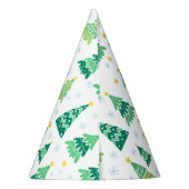 Weihnachtsbaummuster Partyhütchen (Rückseite)
