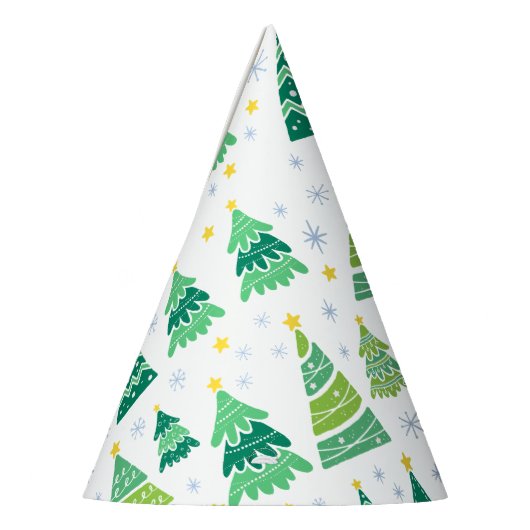 Weihnachtsbaummuster Partyhütchen (Links)