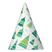 Weihnachtsbaummuster Partyhütchen (Rechts)