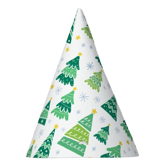 Weihnachtsbaummuster Partyhütchen (Rechts)