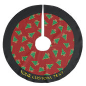 Weihnachtsbaummuster Polyester Weihnachtsbaumdecke (Vorderseite)