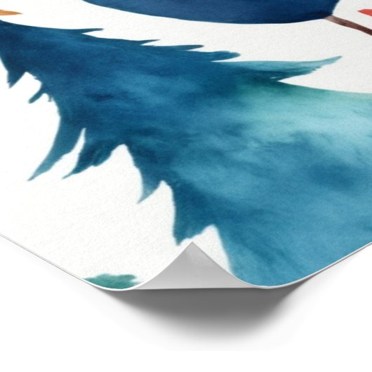 Weihnachtsbaummuster Poster (Ecke)