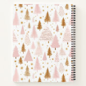 Weihnachtsbaummuster Rezept Notizblock (Rückseite)