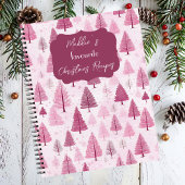 Weihnachtsbaummuster Rezept Notizblock