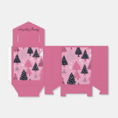 Weihnachtsbaummuster Rosa Gaumenschachtel Geschenkschachtel (Ungefaltet)