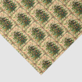 Weihnachtsbaummuster rustikaler Retro Seidenpapier (Ausschnitt)