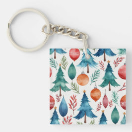 Weihnachtsbaummuster Schlüsselanhänger