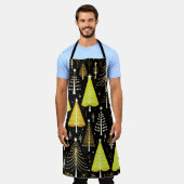 Weihnachtsbaummuster Schürze (Getragen)