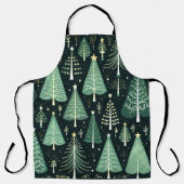 Weihnachtsbaummuster Schürze (Vorderseite)