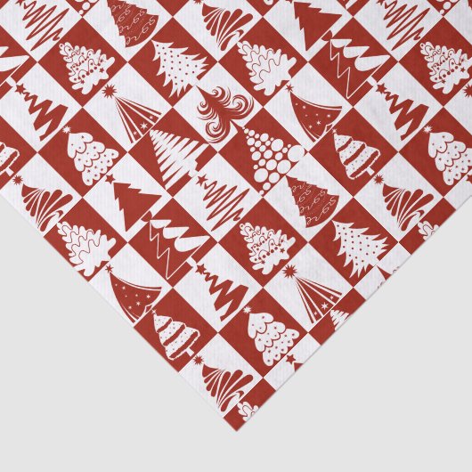 Weihnachtsbaummuster Seidenpapier (Ausschnitt)