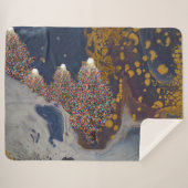 Weihnachtsbaummuster Sherpadecke (Vorderseite (Horizontal))