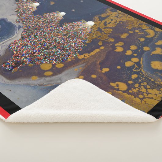 Weihnachtsbaummuster Sherpadecke (3/4)