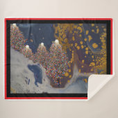 Weihnachtsbaummuster Sherpadecke (Vorderseite (Horizontal))