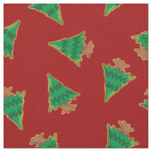 Weihnachtsbaummuster Stoff (Nahaufnahme)