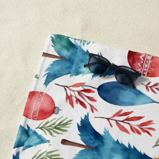 Weihnachtsbaummuster Strandtuch (Beispiel)