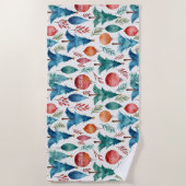 Weihnachtsbaummuster Strandtuch (Vorderseite)