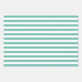 Weihnachtsbaummuster & Streifen | Niedlich modern Geschenkpapier Set (Vorderseite 2)