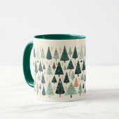 Weihnachtsbaummuster Tasse (Vorderseite Links)
