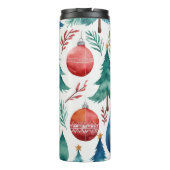 Weihnachtsbaummuster Thermosbecher (Rückseite)