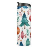 Weihnachtsbaummuster Thermosbecher (Nach rechts gedreht)